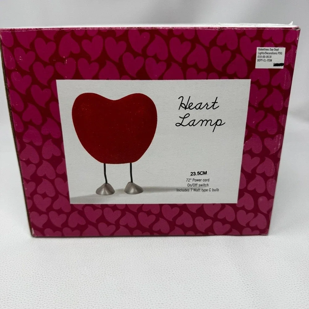 Target 2002 Heart Lamp Red Glitter Y2K Valentine Novelty Light Works Instruction